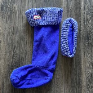 Hunter Tall Boot Socks Original Cuff Electric Storm L Large